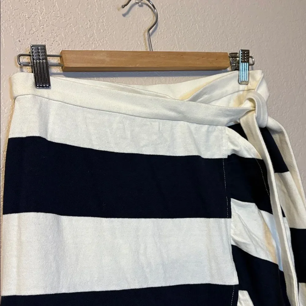 J. Crew Rugby Stripe Wrap Skirt Sz S